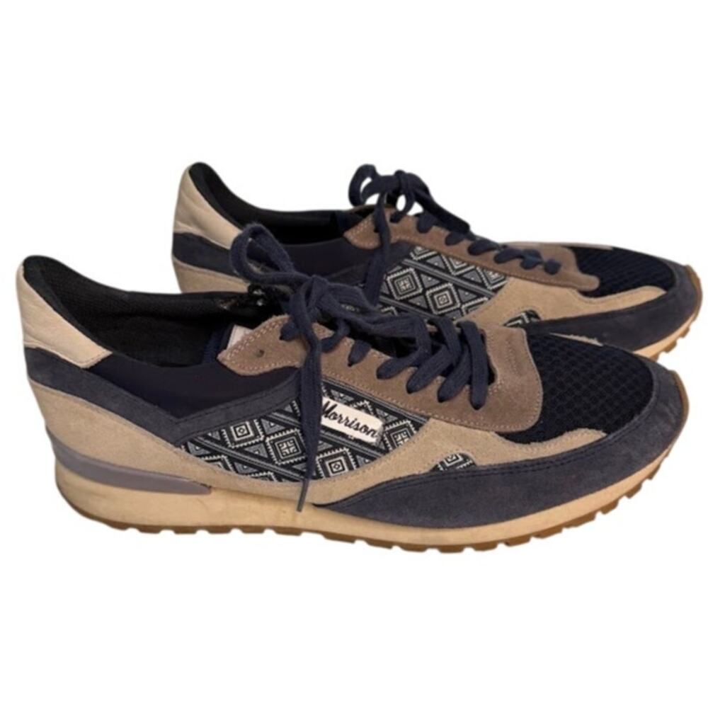 Morrison Sneaker Arthur Alpha Basketball Low Top Navy Blue Tennis Shoe Mens 11.5